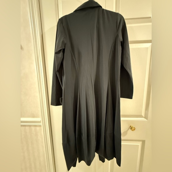 Jason by Comfy USA Black Zip Front Lagenlook Dress Jacket J309 Medium Made USA - Picture 9 of 12